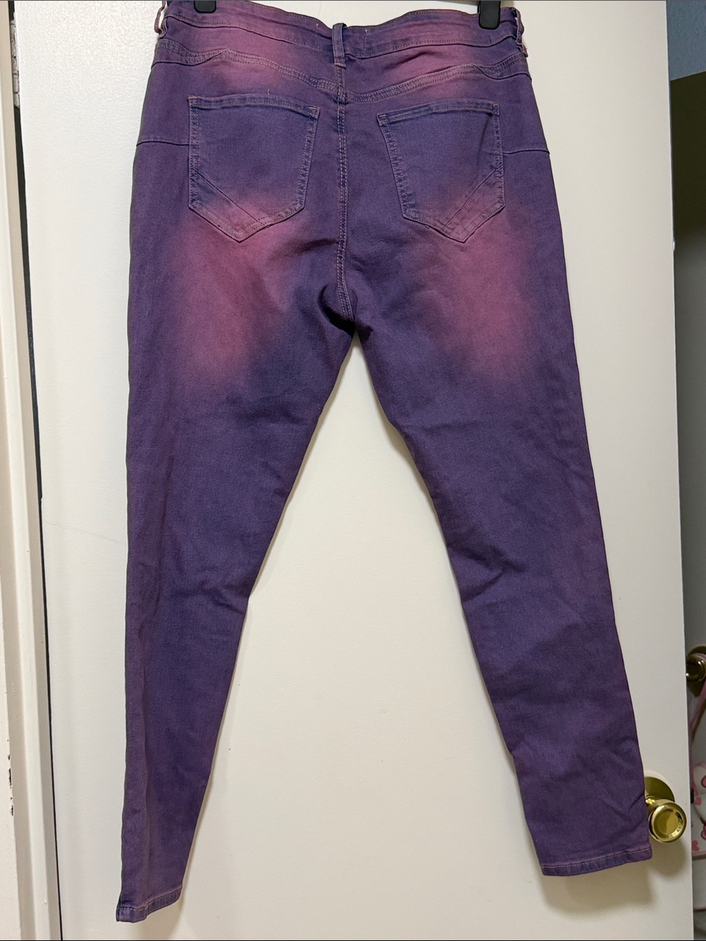 Fashion Nova Women's Purple-Pink Washed Jeans - Picture 3 of 3